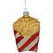 Northlight 4" Fast Food French Fries Glass Christmas Ornament